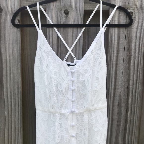 Francesca’s White Lace Romper - Picture 5 of 10